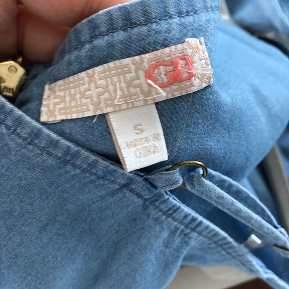 ❤️TRADED❤️Gianni Bini Chambray tie jumper - Picture 7 of 7